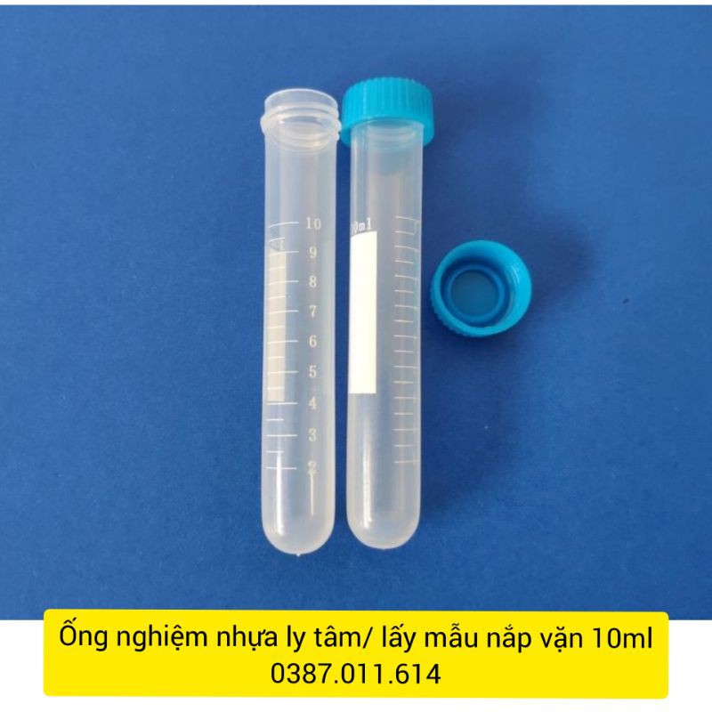 Ống nghiệm nhựa ly tâm/ lấy mẫu nắp vặn (10ml)