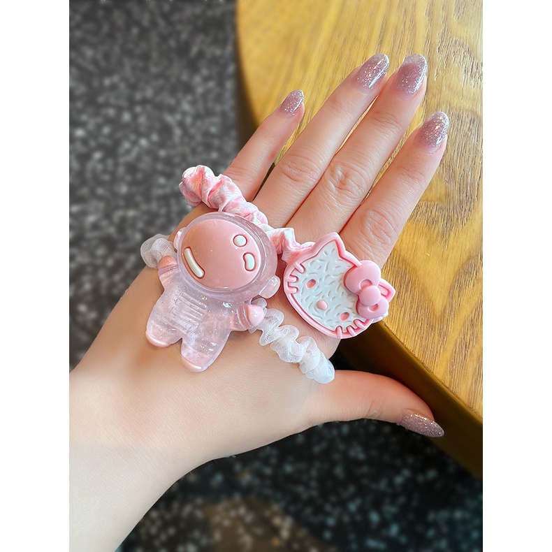 Dây Buộc Tóc Cao Su Hình Đám Mây Hoạt Hình Phong Cách Nhật Hàn Dễ Thương Cho Bé Gái