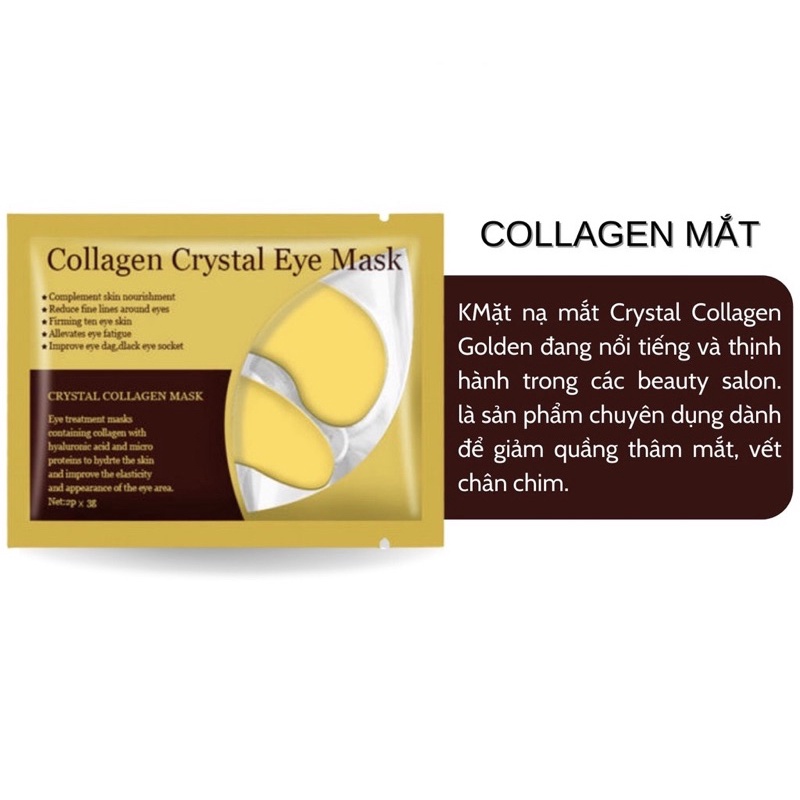 Mặt nạ dưỡng mắt - mask ngủ mắt tinh chất collagen vàng cấp ẩm mờ thâm Hàn Quốc ❤️