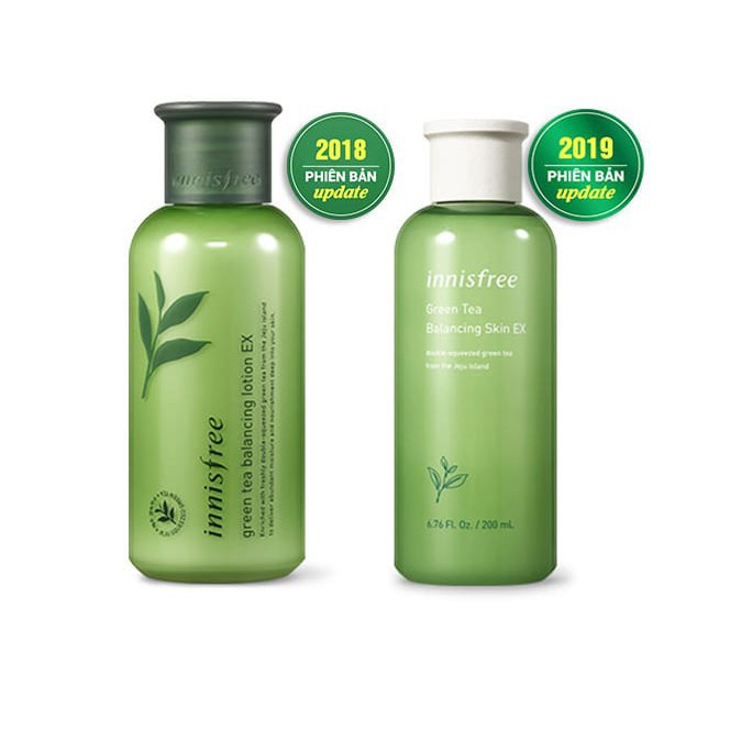 [CHÍNH HÃNG] Nước Hoa Hồng Innisfree Trà Xanh Green Tea Balancing Skin EX 200ml | BigBuy360 - bigbuy360.vn