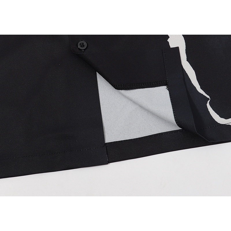 Fend* Áo Sơ Mi Tay Ngắn In Hình Graffiti Hiệu Ứng Màu Gradient Chất Lượng Cao Thời Trang Mùa Hè