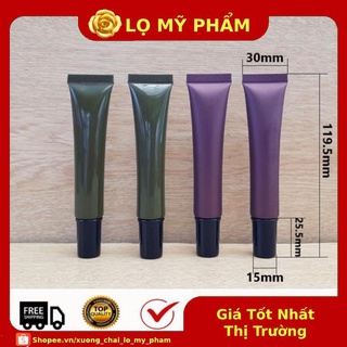 Tuýp Chiết Mỹ Phẩm ❤ Tuýp nhựa chiết mỹ phẩm 20ml Nâu,Rêu chiết mỹ phẩm, đựng gel , xuong chai lo