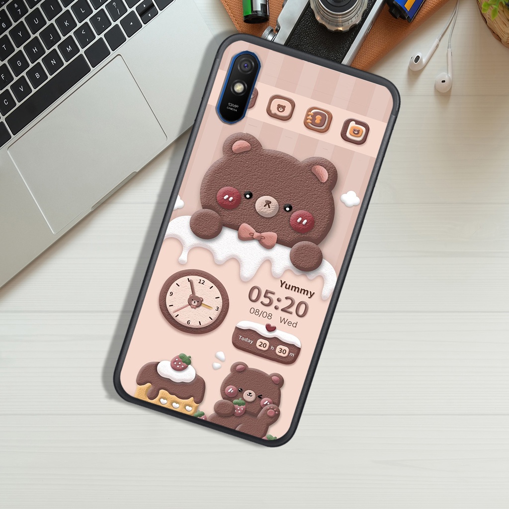 Ốp Lưng XIAOMI REDMI 7A - REDMI 8 - REDMI 8A - REDMI 9A , In Hình Gấu Chocolate đáng yêu.