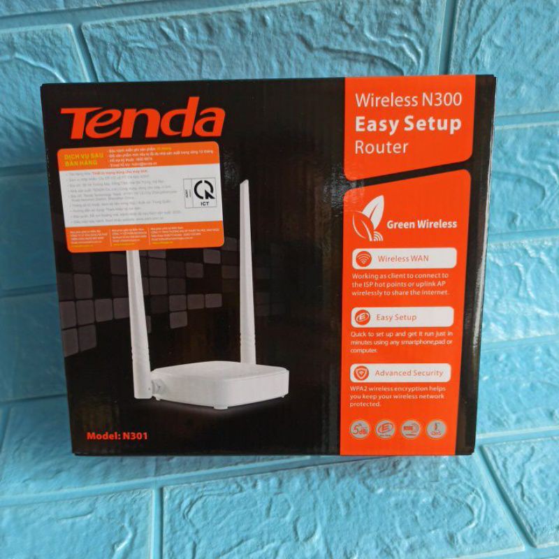 Bộ phát wifi Tenda N301( trắng) phân phối chính hãng