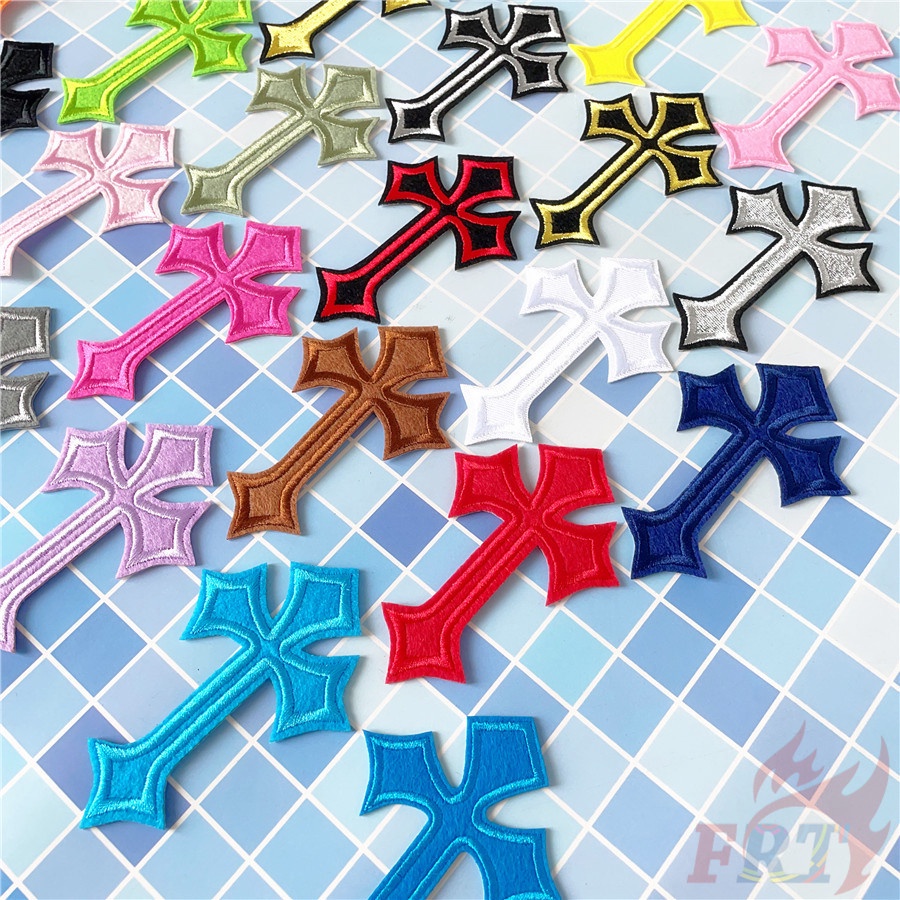 ✿ Miếng Vá Ủi Quần Áo 26 Màu ✿ 1 Sticker Ủi Thêu Hình Huy Hiệu