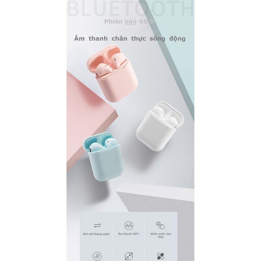 Tai Nghe Bluetooth 5.0 inPods i11 i12 Cảm Biến Chạm kèm hộp sạc mẫu mới nhất | BigBuy360 - bigbuy360.vn