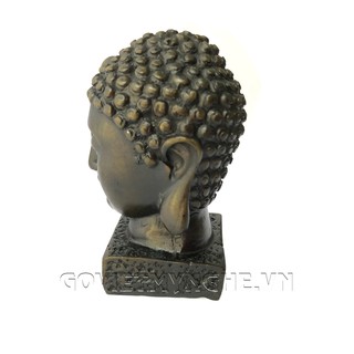 Tượng Đá Đầu Phật Thích Ca - Cao 9cm - Đá Màu
