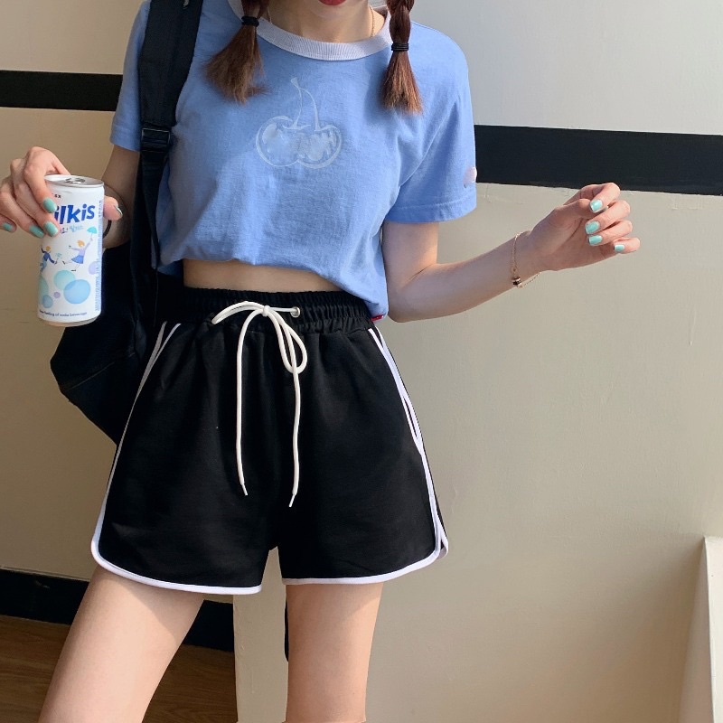 Quần short đùi viền nữ style ulzzang 3 màu đi chơi, mặc nhà chất mềm