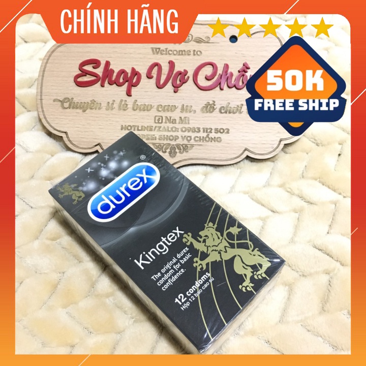 [CHÍNH HÃNG]Bao Cao Su Durex Kingtex 12 cái