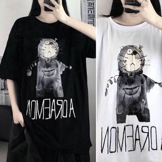 [SIÊU NGẦU] Áo thun Doremon phom to tay lỡ 2 màu (Sỉ từ 5sp bất kì)