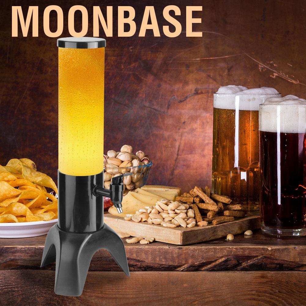 Moonbase 1.5L Three-legged Clear Beer Tower Beverage Dispenser for Parties Home Bar Accessories