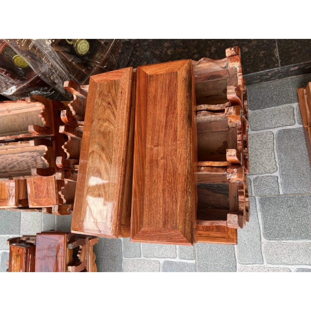 Đế kê khung ảnh thờ gỗ Hương đồ dùng phòng thờ nhiều kích thước