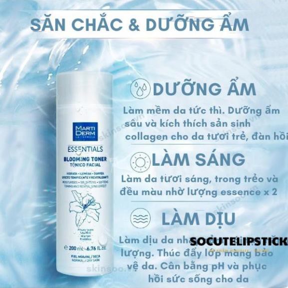 MartiDerm Essentials Balancing Toner Nước Cân Bằng Dưỡng Ẩm Cho Da - Essentials Blooming Toner