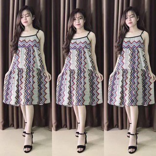Váy hai dây lanh lụa