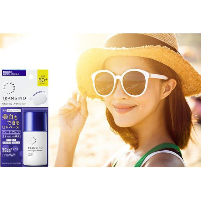 Kem lót trang điểm chống nắng làm trắng da Transino Whitening UV Protector SPF50+PA++++ 30ml - KONNI39 SƠN HÒA