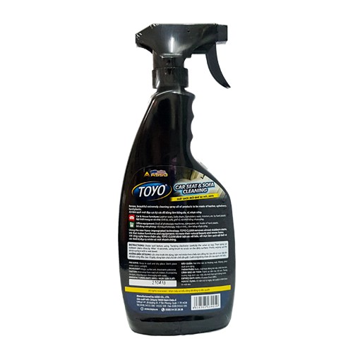 CHAI VỆ SINH NỆM GHẾ DA ASSO TOYO CAR SEAT & SOFA CLEANING 600ml