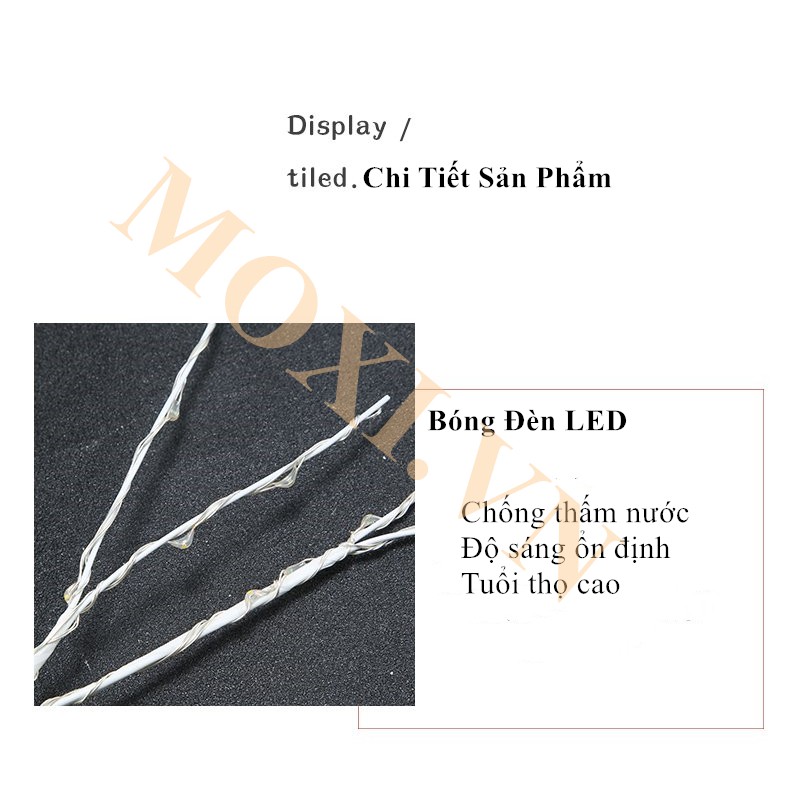 [ HÀNG SẮN 1m8 ] Đèn LED Trang Trí Hình Cây Phong Cách Tây, Nội Thất, Sảnh Khách Sạn, Nhà Hàng, Sân Vườn, làm đèn DECOR.