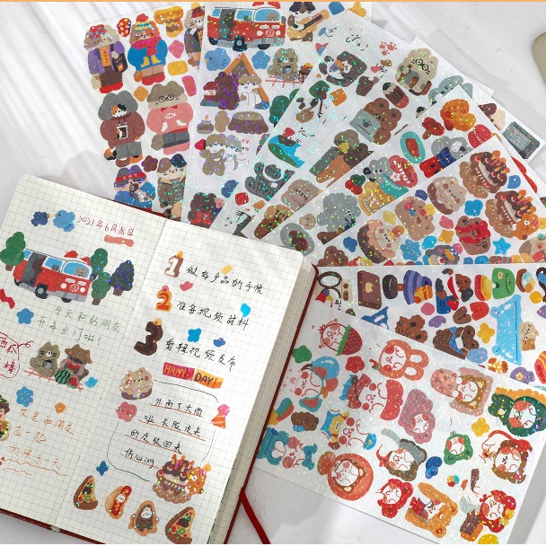 Tấm Giấy Dán Trang Trí Họa Tiết Hoạt Hình Dễ Thương