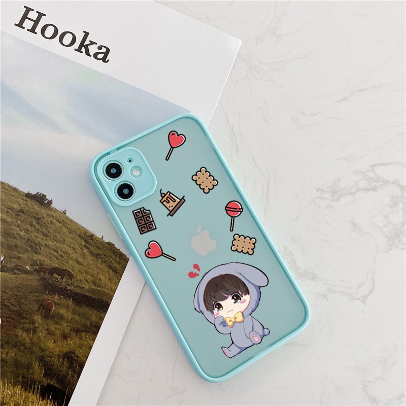 Ốp lưng Iphone Cute hungry viền màu iphone 6/6plus/6s/6s plus/7/7plus/8/8plus/x/xs/xs max/11/11promax/12/12pro max