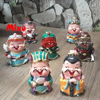 Bộ 07 tượng chibi Tam Quốc Chí size 6cm