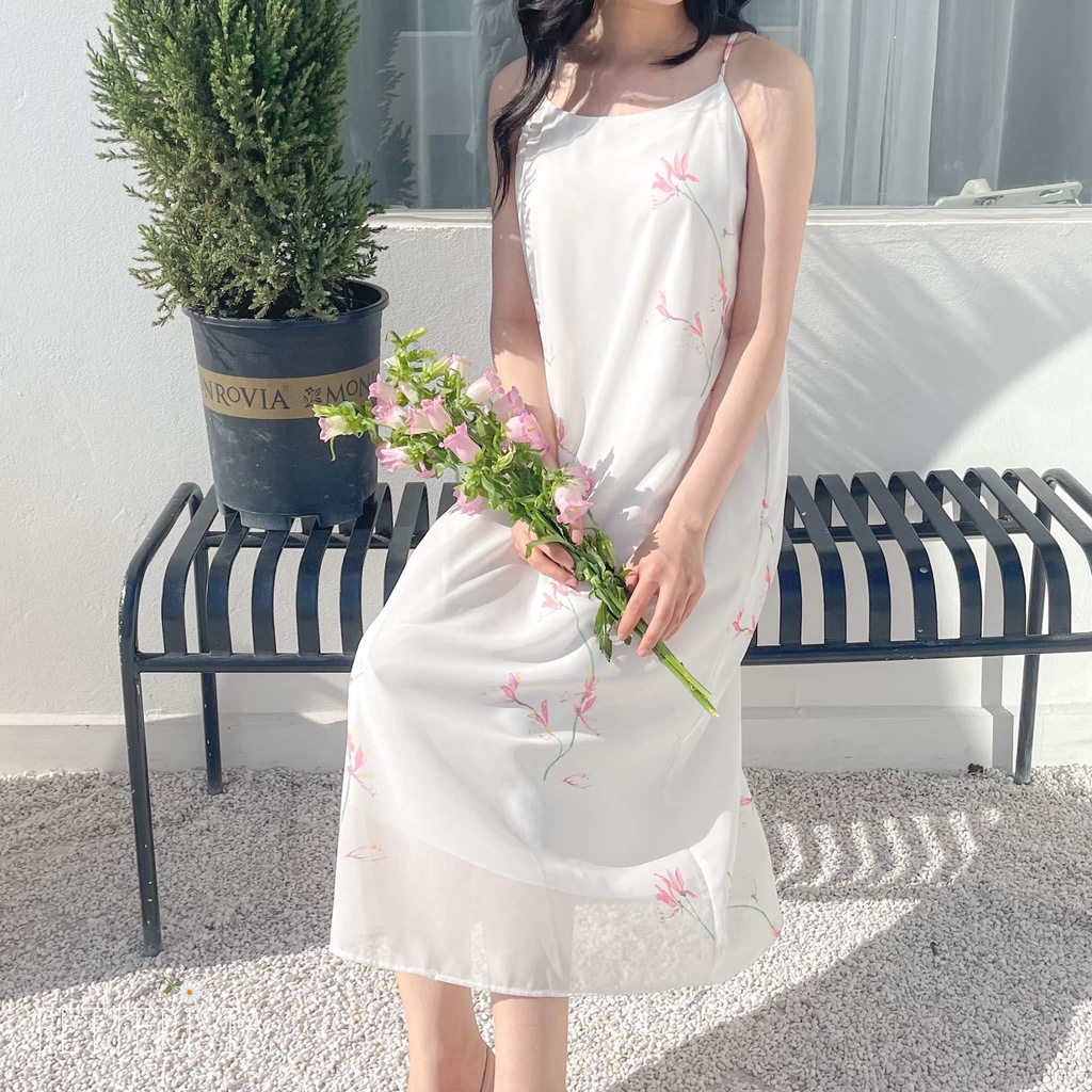 Long Cami dress - Váy 2 dây