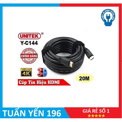 Dây cáp HDMI UNITEK Ultra 4K 20M