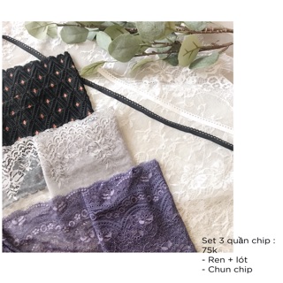 Set phụ liệu may 3 quần chip
