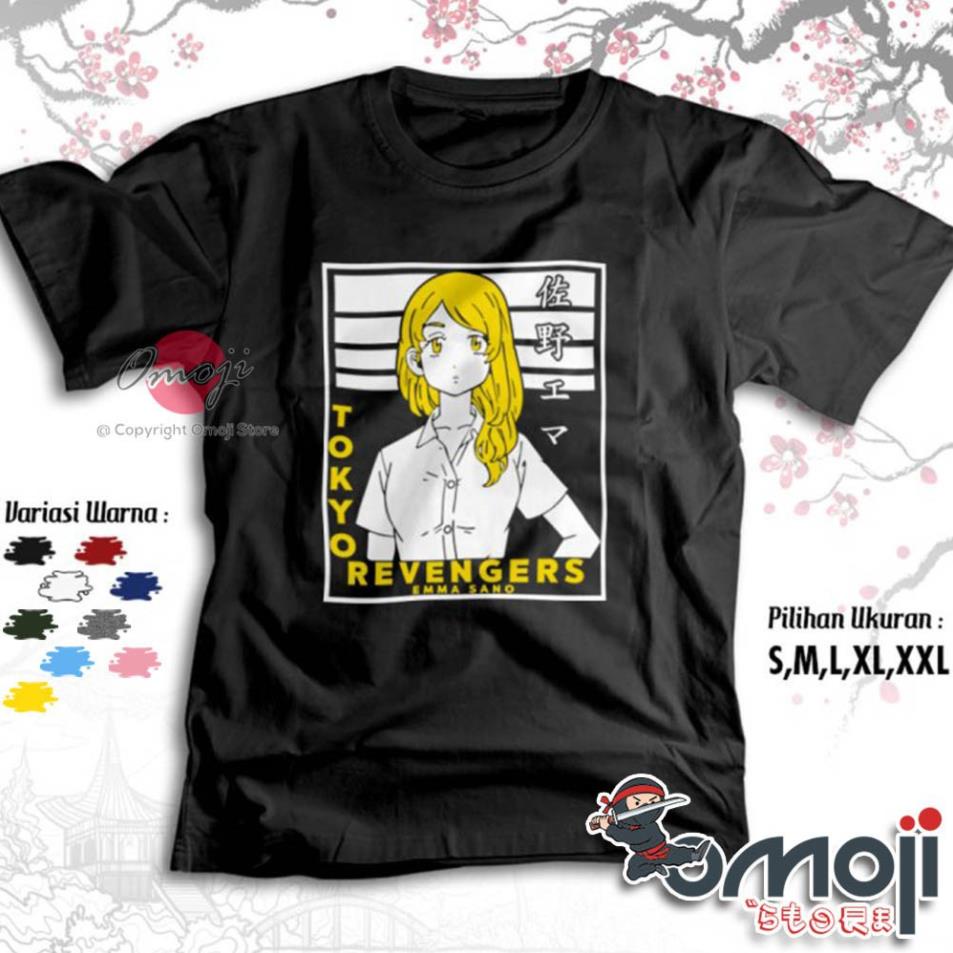SALE 🔥 Áo Phông Anime Tokyo Revengers Emma Sano Tokyo Manji Toman mẫu mới cực chât chất