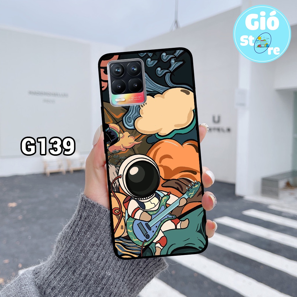 Ốp lưng REALME 8/ REALME 8 PRO - Ốp điện thoại REALME in hình phi hành gia đáng yêu,vũ trụ,lưng nhựa cứng viền dẻo