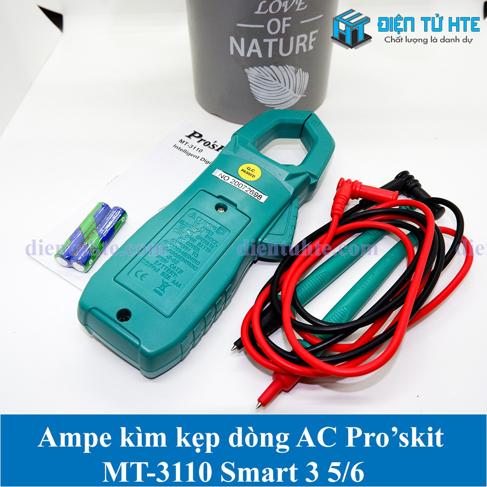 Ampe kìm Kẹp dòng điện tử AC Pro'skit MT-3110 3 5/6 [HTE Quy Nhơn CN2]