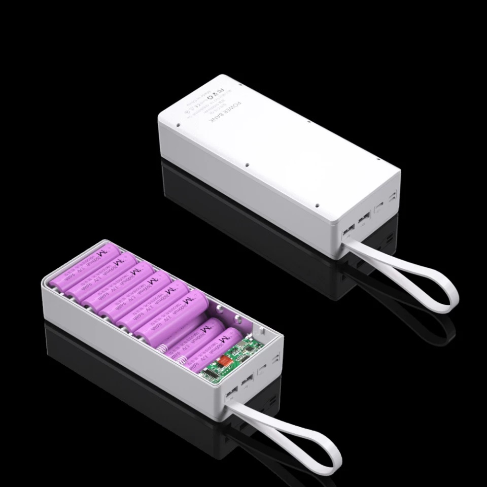 Hộp đựng 16 cell pin dự phòng 18650 sạc nhanh QC C16-PD-QI