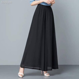 Quần Voan Dài Ống Rộng Lưng Cao Thời Trang Mùa Xuân Dành Cho Nữ