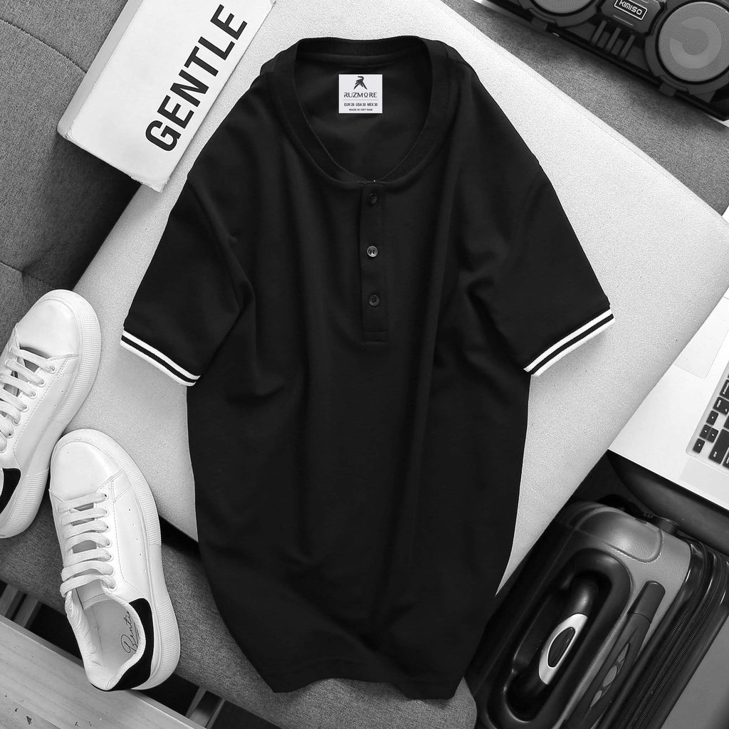 Áo Thun Nam Cổ Trụ Đẹp, Áo Phông Nam Có Cổ Đẹp Cao Cấp Hàng Hiệu Chính Hãng Phong Cách Hàn Quốc Vải Cá Sấu | BigBuy360 - bigbuy360.vn