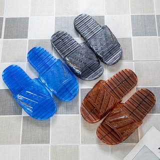 ◈◑Dép Nhựa Dẻo Trong Suốt Chống Trượt Thoáng Khí Dùng Trong Nhà Tắm Cho Nam