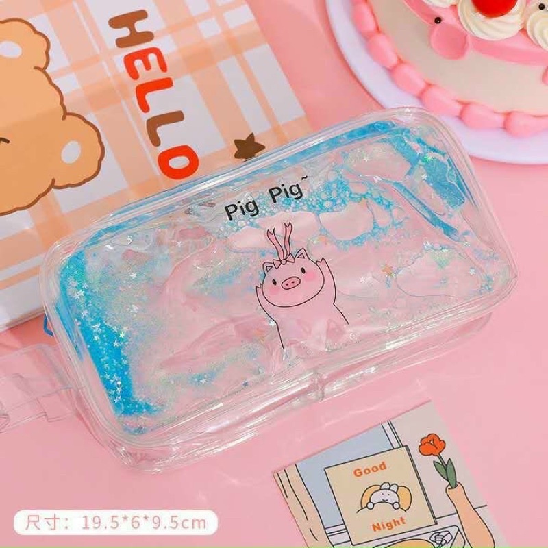 Túi bút trong suốt hình ngộ nghĩnh