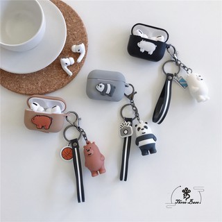 Vỏ Đựng Bảo Vệ Hộp Sạc Tai Nghe Airpods Hình Chú Gấu Ngộ Nghĩnh