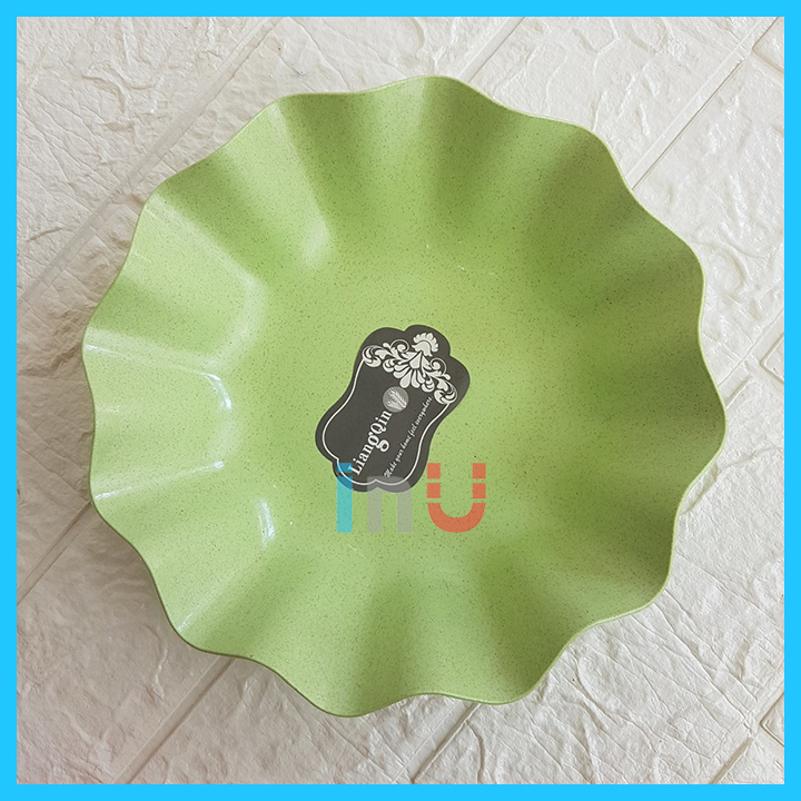 [Ảnh thật] HCM - Đĩa lúa mì tròn sao 21.5cm lòng sâu cao 5cm làm salad, bán trái cây dĩa