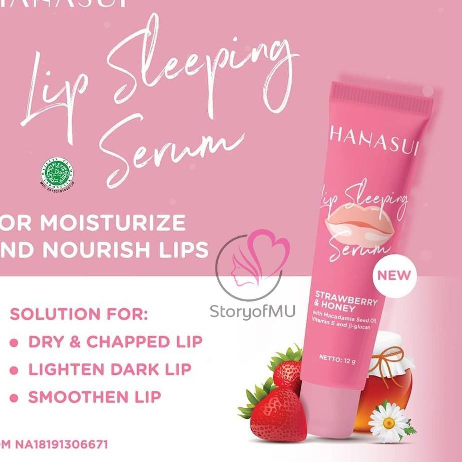 (Hàng Mới Về) Tinh Chất Dưỡng Môi Khi Ngủ 12g Hanasui