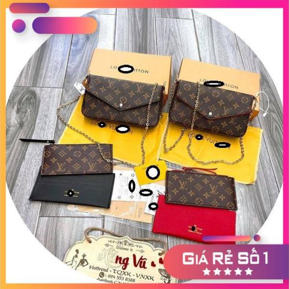 [Hàng Chính Hãng ]Set 3 túi xách lv bì thư,FREESHIP, kèm ảnh thật