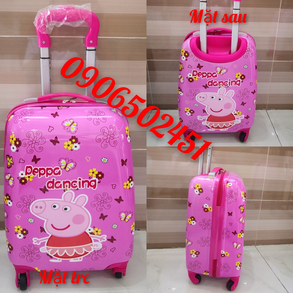 Balo vali kéo họa tiết nhân vật hoạt hình và hoạt tiết vali 3d nỗi dành cho bé yêu cực đẹp