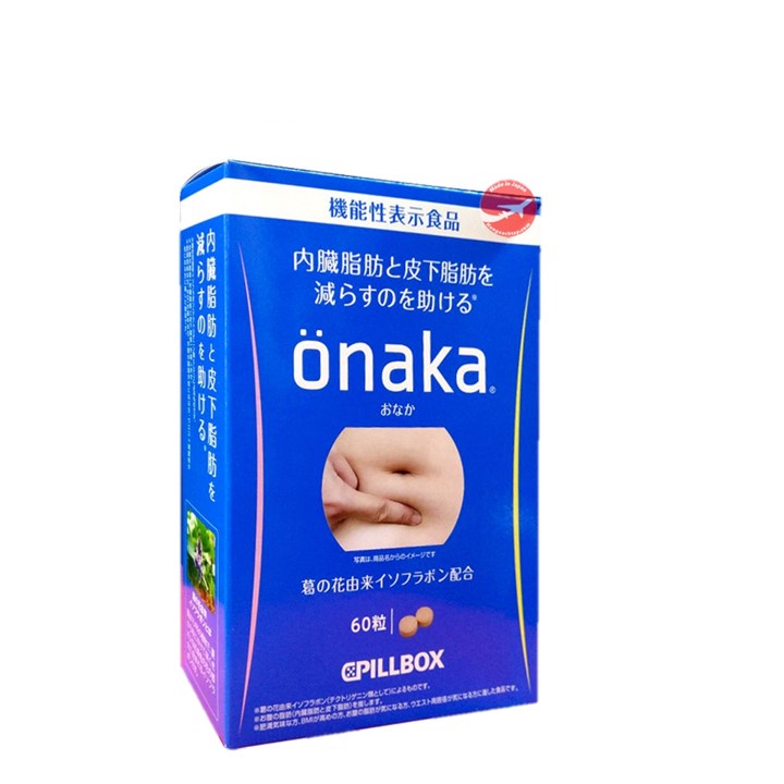 Viên uống giảm mỡ bụng onaka giảm cân hiệu quả Onaka của Nhật bản gói 60 viên