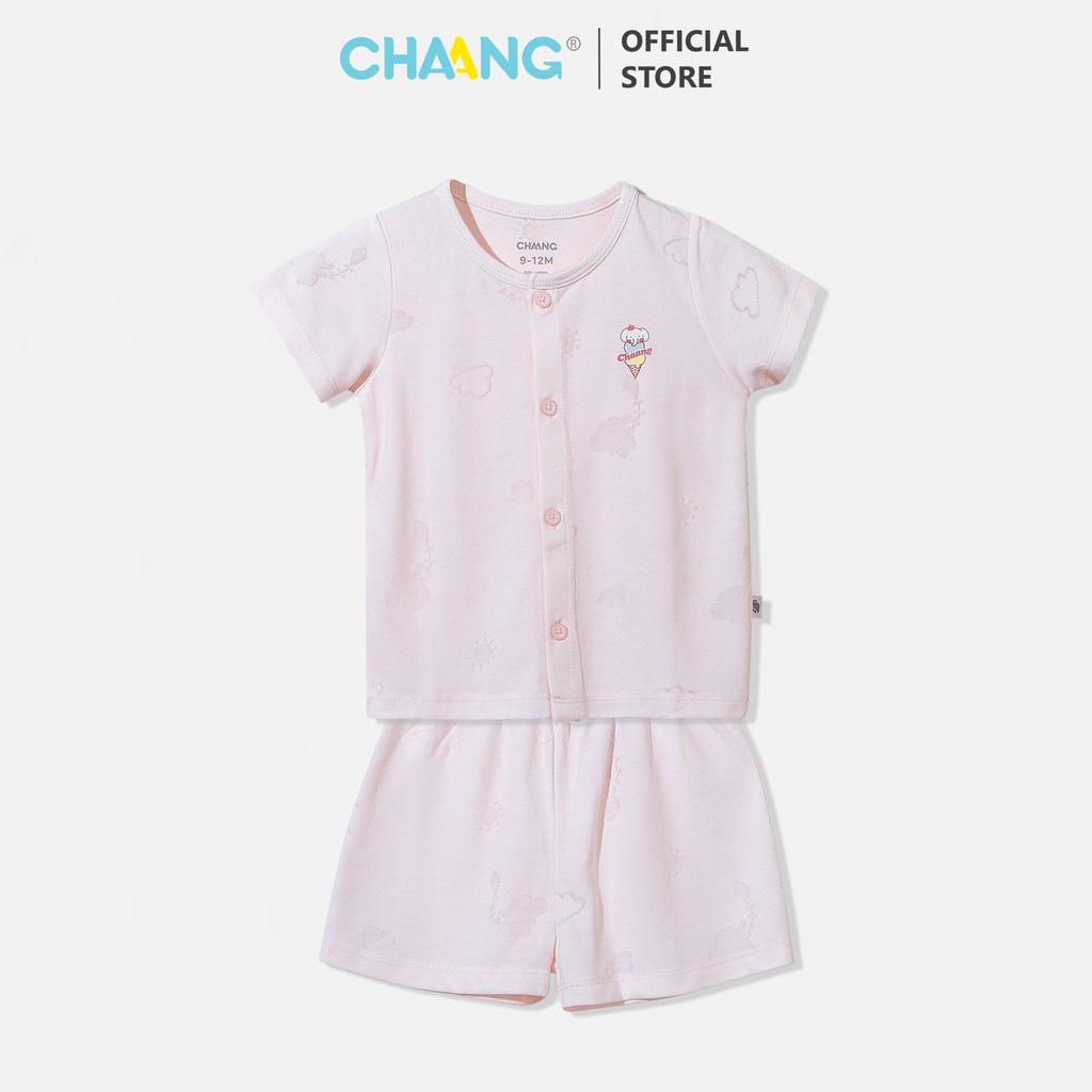 [CHAANG] Bộ cúc giữa hãng Chaang, BST Chaang Summer 2021, quân áo trẻ em Chaang cotton an toàn cho bé