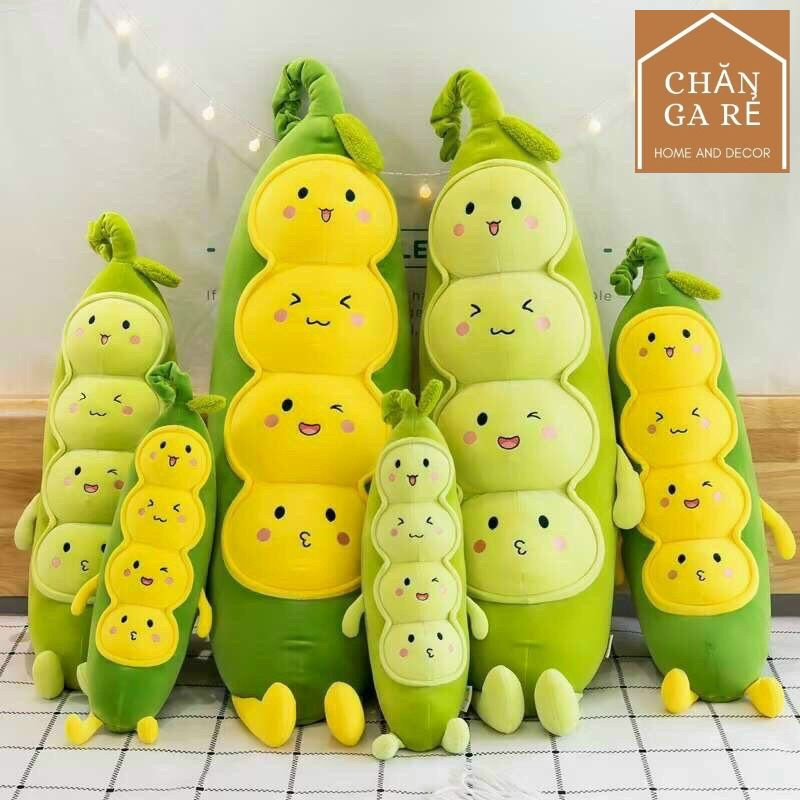 Gấu Bông Sâu Đậu, gối ôm hình Thú Nhồi Bông cho bé Sâu bông Cao Cấp 100% là bông gòn 3D - Siêu Mềm Mịn 70cm - 1m1_1m4