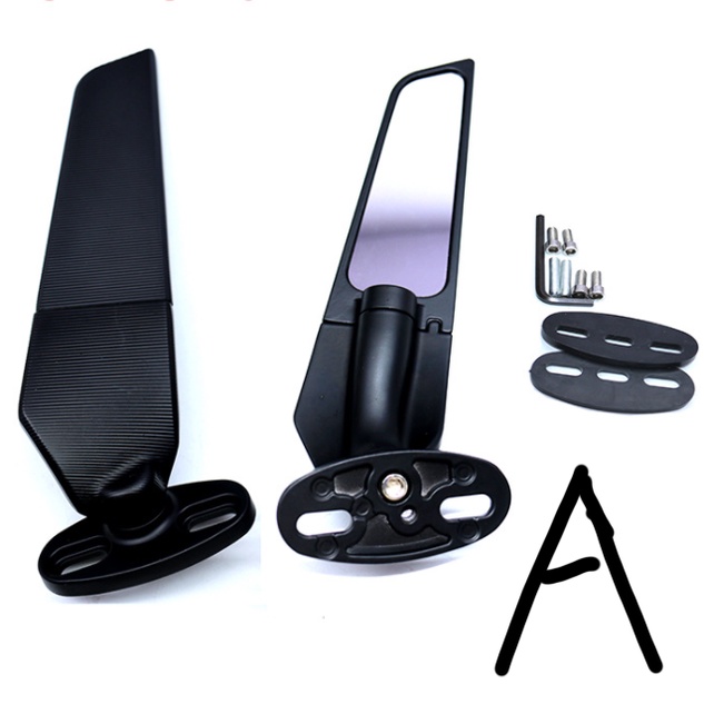 Bộ gương chiếu hậu đa năng cnc cho xe mô tô aerodynamic gsxr150 r25 r3 r15 cbr650r r25 ninja400 gsx-r150