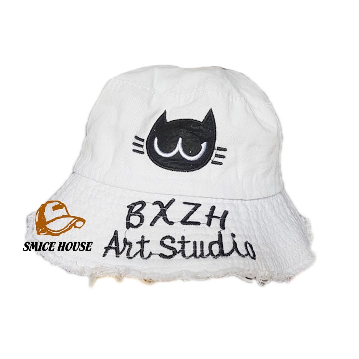 NÓN BUCKET VIỀN RÁCH ART STUDIO