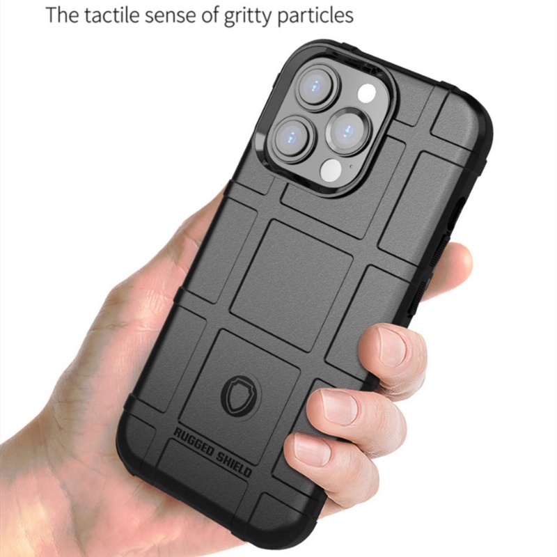 Đối với iphone 15 14 13 pro max plus mini silicone rugged shield vỏ bảo vệ funda quân sự