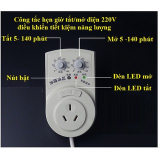 Công tắc hẹn giờ tắt/ mở điện 220V - Bộ điều khiển tiết kiệm năng lượng