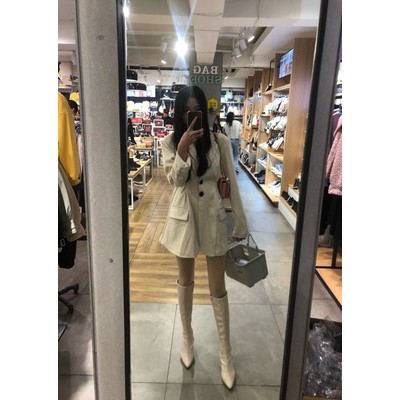 (Hàng Đẹp)Ảnh thật 6 hình cuối-HC114.Áo blazer thu đông nhún eo sành điệu kiểu mới | BigBuy360 - bigbuy360.vn