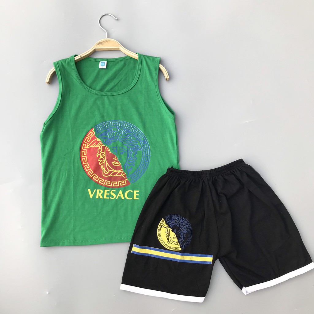 Bộ ba lỗ Versace Mầm Store cho bé từ 10 đến 38kg