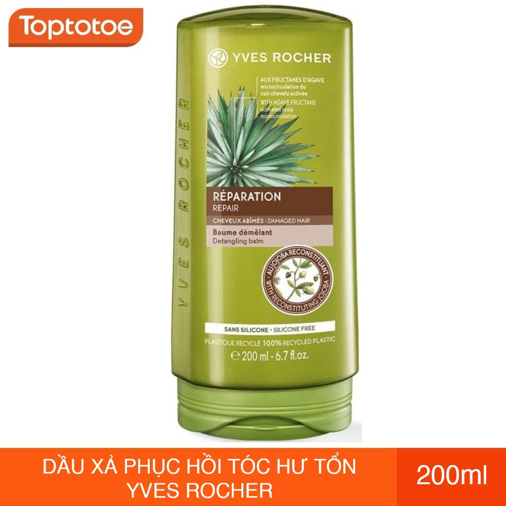 Dầu Xả Phục Hồi Tóc Hư Tổn Yves Rocher Repair Detangling Balm Conditioner 200ml